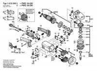 Bosch 0 603 249 003 Pws 18-230 Angle Grinder 230 V / Eu Spare Parts